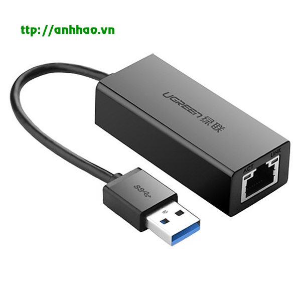 Cáp chuyển USB 3.0 to Lan 10/100/1000Mbps Ugreen 20255 chính hãng